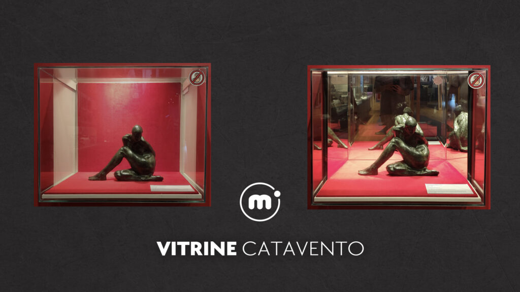 Vitrine para a escultura “Ídolo” no Museu Catavento